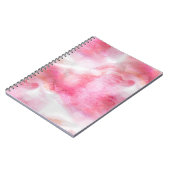 Avantgardehintergrund-Handfarbe der Kunst rote Notizblock (Linke Seite)