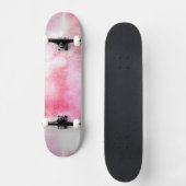 Avantgardehintergrund-Handfarbe der Kunst rote Skateboard (Vorderseite)