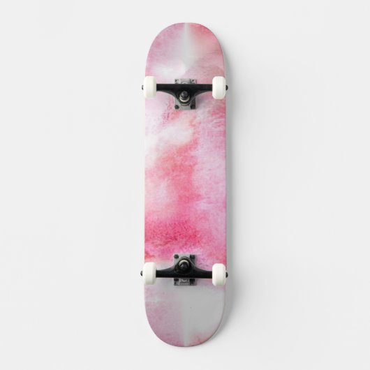 Avantgardehintergrund-Handfarbe der Kunst rote Skateboard (Vorderseite)