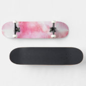 Avantgardehintergrund-Handfarbe der Kunst rote Skateboard (Horizontal)