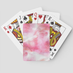 Avantgardehintergrund-Handfarbe der Kunst rote Spielkarten
