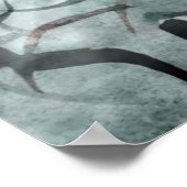 Avantgardistische, schwarze Handfarbe Poster (Ecke)