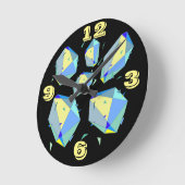 Avantgardistischer High Impact Minimalismus Zurzei Runde Wanduhr (Winkel)