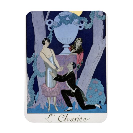 Avarice, 1924 (pochoir print) magnet (Vertikal)