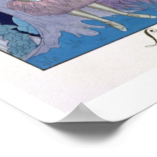 Avarice, 1924 (pochoir print) poster (Ecke)