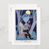 Avarice, 1924 (pochoir print) postkarte (Vorne/Hinten)