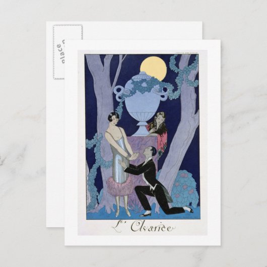 Avarice, 1924 (pochoir print) postkarte (Vorne/Hinten)