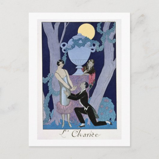 Avarice, 1924 (pochoir print) postkarte (Vorderseite)