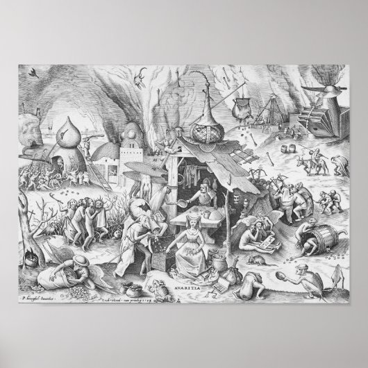 Avarice (Avariz), Die sieben toten Sünden Poster (Vorne)