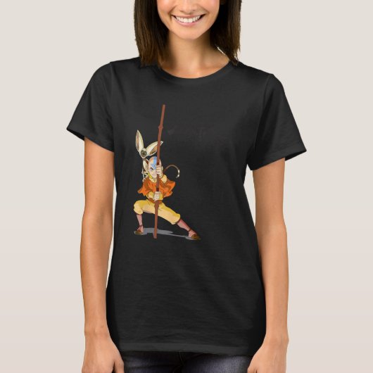 Avatar der letzte Airbender Aang Momo T-Shirt (Vorderseite)