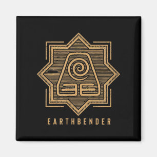 Avatar Der Letzte Luftbender Erde-Stamm Symbolisch Magnet