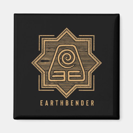 Avatar Der Letzte Luftbender Erde-Stamm Symbolisch Magnet (Vorne)