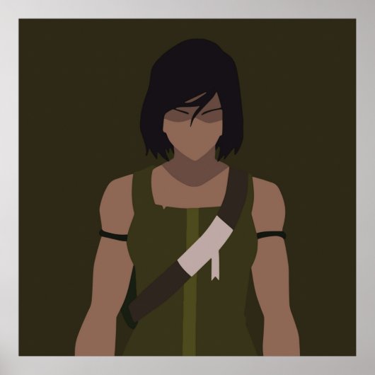Avatar Die Legende von Korra Korra Minimalistisch Poster (Vorne)