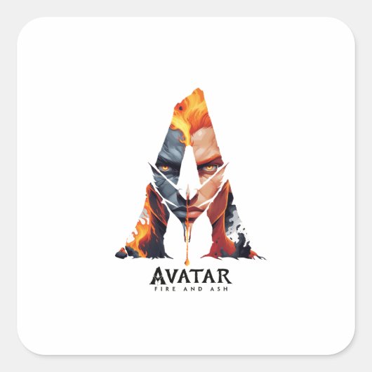 Avatar: Fire and Ash Quadratischer Aufkleber (Vorderseite)
