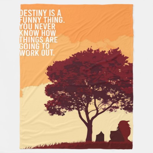 Avatar Inspirational Quote Blanket Fleecedecke (Vorderseite)