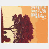 Avatar Inspirational Quote Blanket Fleecedecke (Vorderseite (Horizontal))