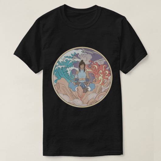 Avatar Korra und Elements Design T-Shirt (Design vorne)