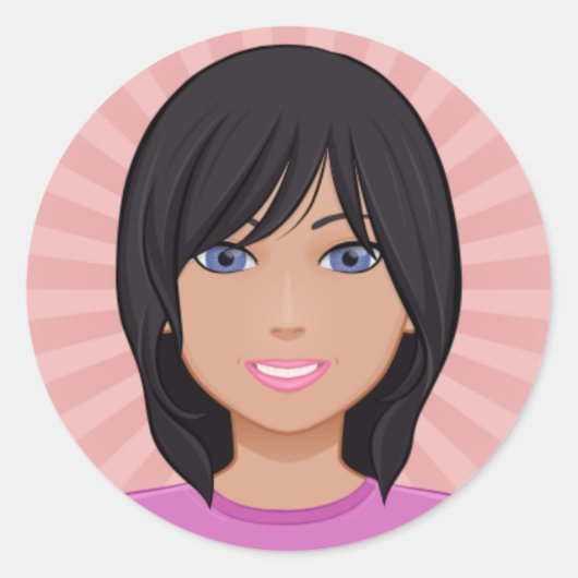 Avatar_Sticker Runder Aufkleber (Vorderseite)