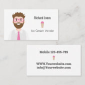 Avatar-Visitenkarte für den personalisierten Eiscr Visitenkarte (Vorne/Hinten)