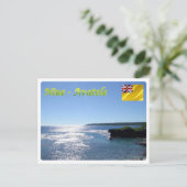 Avatele - Niue - Panorama - Postkarte (Stehend Vorderseite)