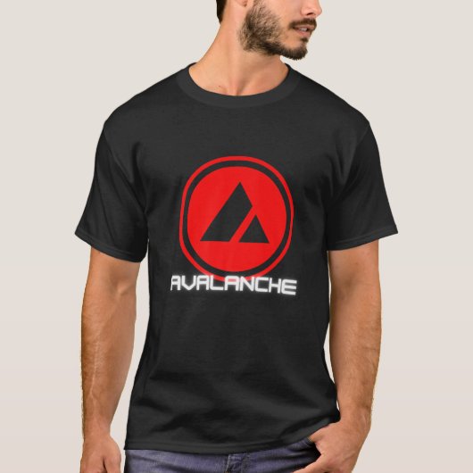 AVAX Token Cryptowährung Avalanche Smart Contract T-Shirt (Vorderseite)