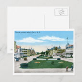 Ave., Asbury Park NJ Vintag Postkarte (Vorne/Hinten)