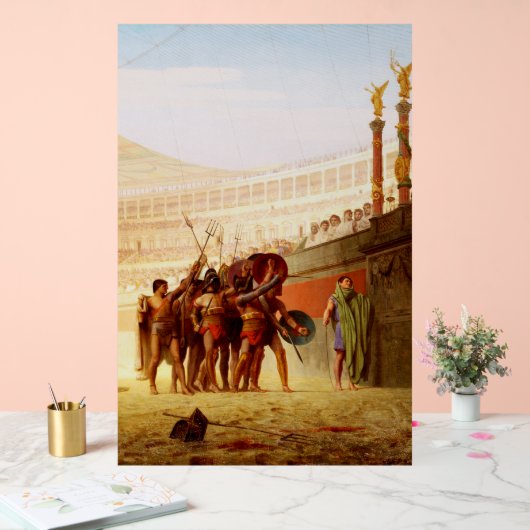 Ave Caesar by Jean-Leon Gerome Acrylschild (Hochzeit)