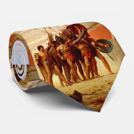 Ave Caesar by Jean-Leon Gerome Krawatte (Gerollt)