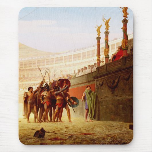 Ave Caesar by Jean-Leon Gerome Mousepad (Vorne)