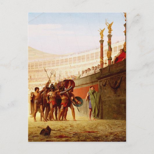 Ave Caesar by Jean-Leon Gerome Postkarte (Vorderseite)