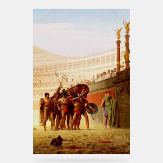 Ave Caesar von Jean-Léon Gérôme Acrylschild (Vorderseite)