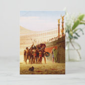 Ave Caesar von Jean-Léon Gérôme Einladung (Stehend Vorderseite)