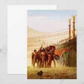 Ave Caesar von Jean-Léon Gérôme Einladung (Vorne/Hinten)