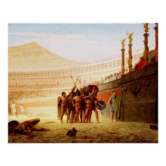 Ave Caesar von Jean-Leon Gerome Poster (Vorderseite)
