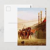 Ave Caesar von Jean-Leon Gerome Postkarte (Vorne/Hinten)