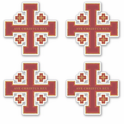 Ave Christus Rex Aufkleber (Vorderseite)