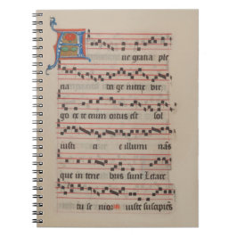 Ave gratia plena - Antiphon Mittelalterliches Manu Notizblock