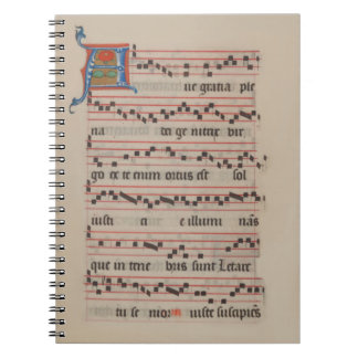 Ave gratia plena - Antiphon Mittelalterliches Manu Notizblock