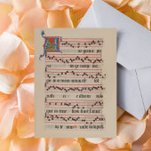 Ave gratia plena - Antiphon Mittelalterliches Manu Postkarte