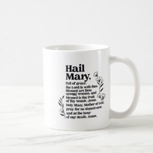 Ave Maria Gebet Marianische Blume Christlich Geseg Kaffeetasse
