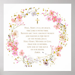 Ave Maria Gebet Poster