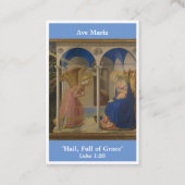 Ave Maria Hail Mary Gebetskarte Visitenkarte (Vorderseite)