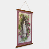Ave Maria Holz Wandteppich Mit Holzrahmen (Gewinkelt)