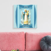 AVE MARIA JUNGFRAU MARY CHRIST CHILD Rosary Leinwanddruck (Insitu (Wohnzimmer))