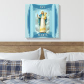 AVE MARIA JUNGFRAU MARY CHRIST CHILD Rosary Leinwanddruck (Insitu (Schlafzimmer))