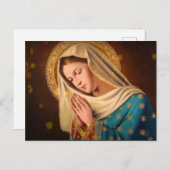 Ave Maria ... Jungfrau Mary Postkarte (Vorne/Hinten)