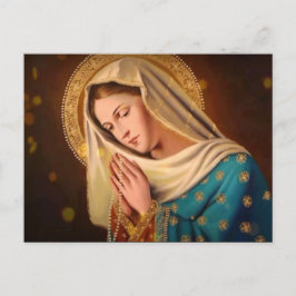 Ave Maria ... Jungfrau Mary Postkarte