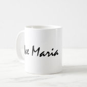 Ave Maria Kaffeetasse (Vorderseite Links)
