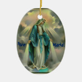 Ave Maria Keramik Ornament (Vorne)