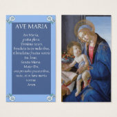 AVE MARIA Latin Praetkarten (Vorne & Hinten)